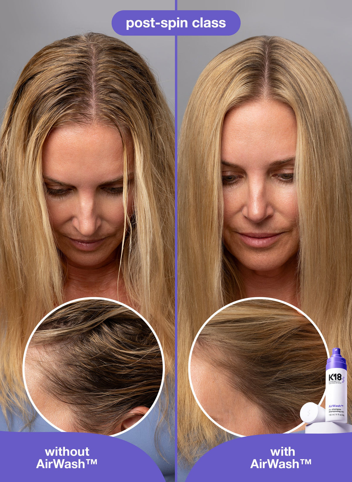 K18: AirWash™ dry shampoo