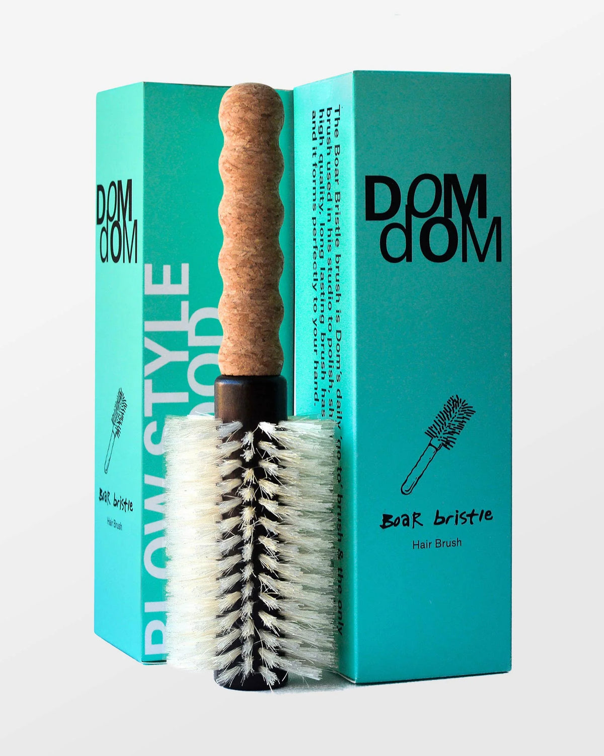 Dom Dom: Medium Round Boar / Nylon Bristle Brush
