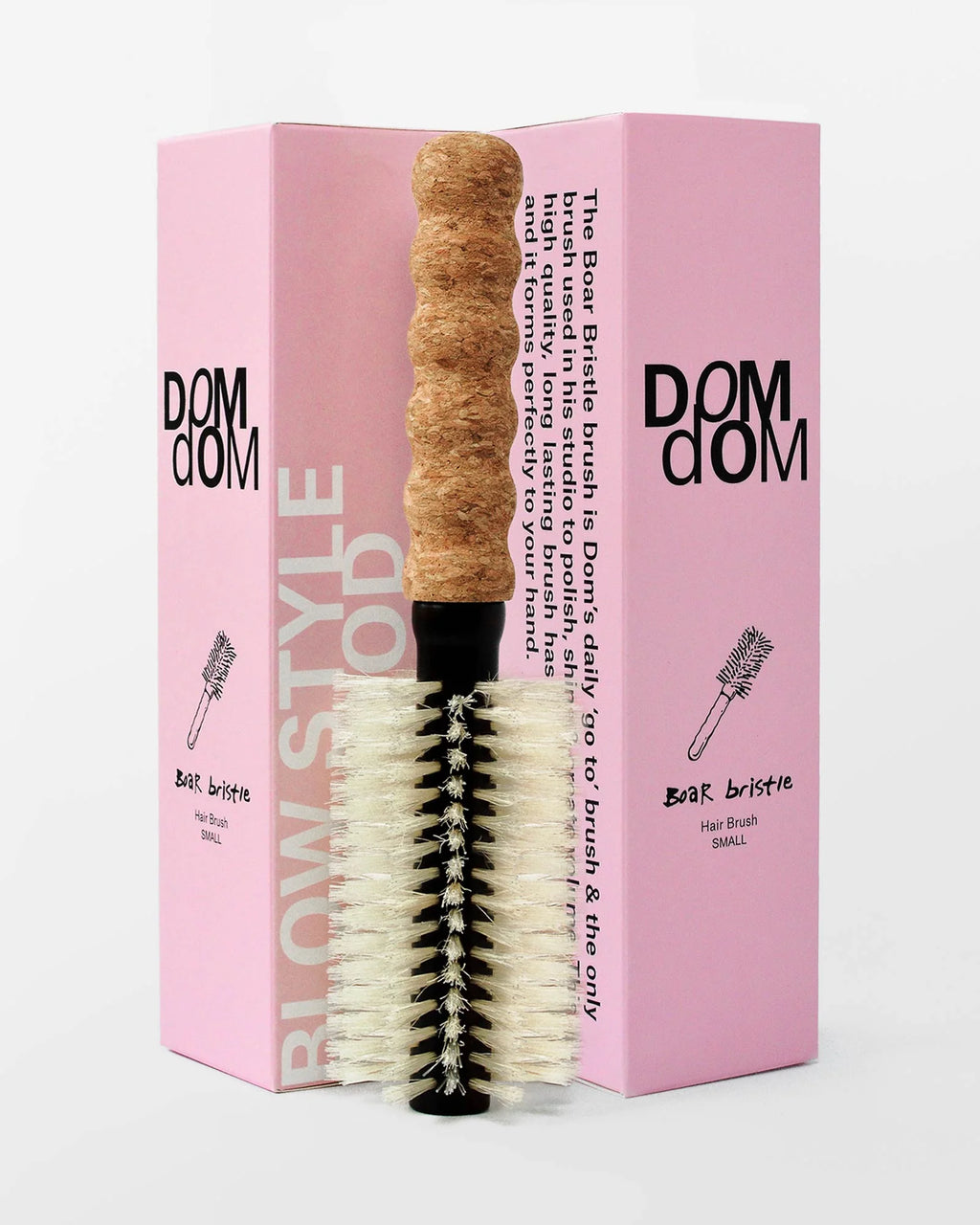 Dom Dom: Small Round Boar / Nylon Bristle Brush