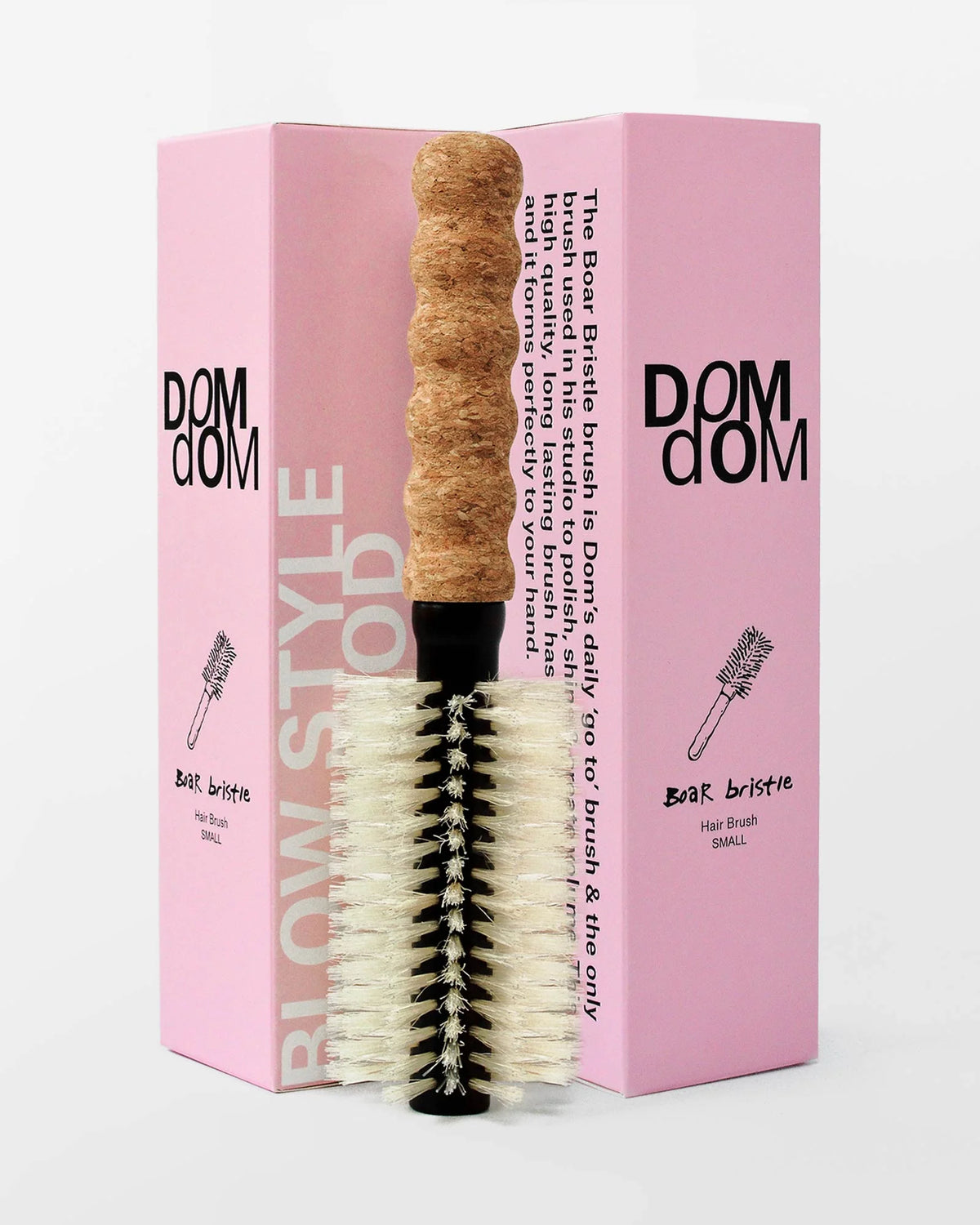 Dom Dom: Small Round Boar / Nylon Bristle Brush