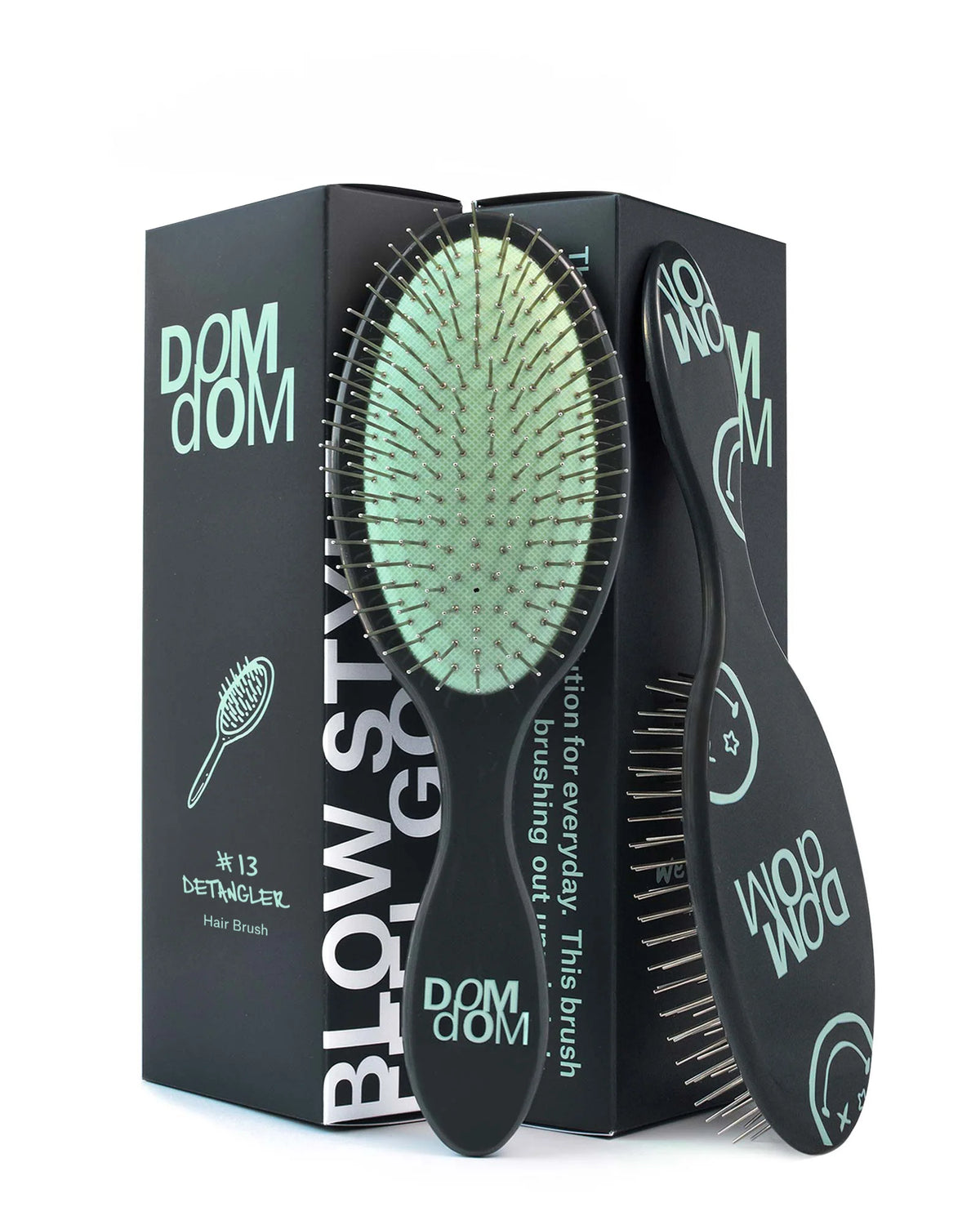 Dom Dom: #13 Detangler Brush (Green)